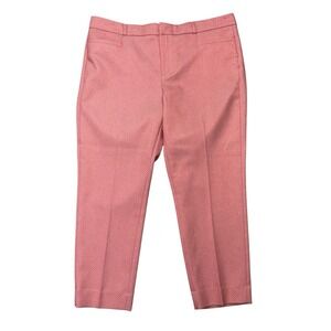 Banana Republic Womens Dress Pants 14 Red Sloan Fit Ankle Career Office Work